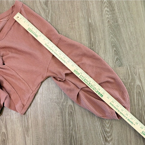 We The Free Crop “Fall for You” Sweater Free People Reversible Cactus Tint - Picture 8 of 13